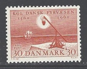 Denmark Sc # 376 mint hinged (RRS)
