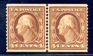 US SCOTT #354 LINE PAIR MINT-VF-OG-LH W/ PF CERT SCV $1,400 (4/9/24 GP)