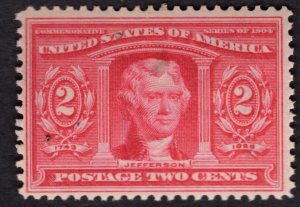 US #324 Fine/Very Fine, w/Original Gum. Never Hinged.