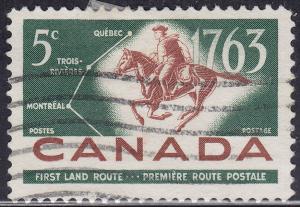 Canada 413 French-Canadian Pony Express 5¢ 1963