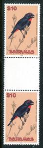 Bahamas 724 MNH 2008 Birds Greater Antillean Bullfinch Gutter pair x16549