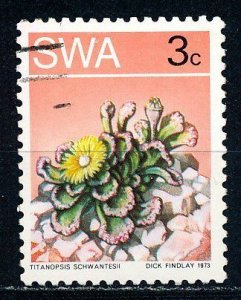 South West Africa #345 Single Used
