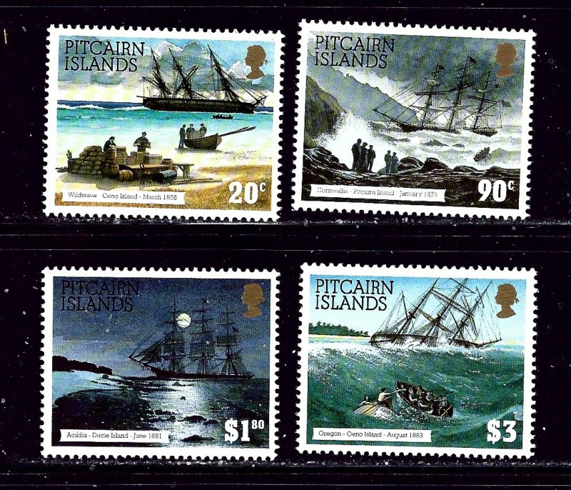 Pitcairn Is 403-06 MNH 1994 Shipwrecks