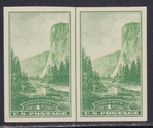U.S. # 756, National Parks Imperf Gutter Pair, NH. 