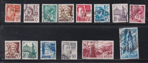 Germany - Baden # 5N14-27, Complete set, Used, 1/2 Cat.