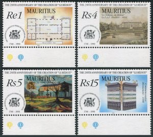 Mauritius 873-876, MNH. Presidential Residence La Reduit, 250th Ann. 1998.