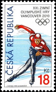 Czech Republic 2010 MNH Stamps Scott 3441 Sport Olympic Games Ice Skating