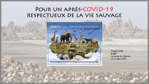 DJIBOUTI 2023 MNH RARE STAMP Wildlife after Covid-19 S/S #159b