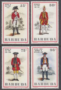 Barbuda 215-8 Military Uniforms mnh