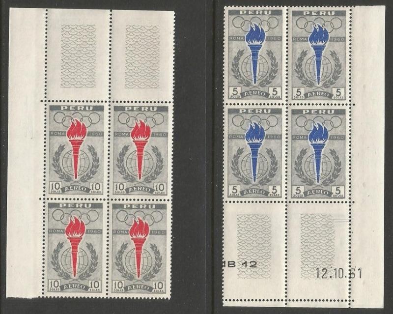 PERU C172-73 MNH BLOCK OF 4 [D1]