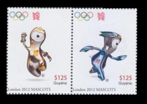 2012 Guyana 8298-8299Paar 2012 Olympic Games in London 2,60 €