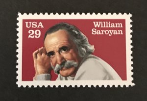 U.S. 1991 #2538, William Saroyan, MNH.