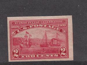 United States, 373, Hudson-Fulton Imperf VF Single,**VLH**