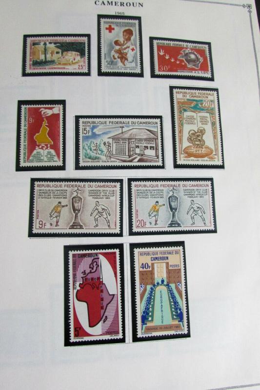 Cameroons Stamp Collection on Specialty Pages. 1941-1978
