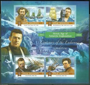 MALDIVES 2015 CENTENNIAL OF THE  ENDURANCE EXPEDITION  ERNEST SHACKLETON SHT IMP