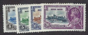 Hong Kong Scott #147-150 set Mint LH VF