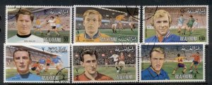 Ras Al Khaima 1972 Mi#745-750 European Football Players CTO