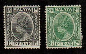 Malaya - Perak #69, 70  Mint  Scott $7.00