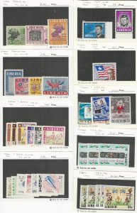 Liberia, Postage Stamp, #330//891, C67//C160 Mint LH & NH, 1950-78, JFZ