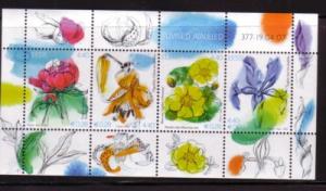 Estonia Sc567 2007 Summer Flowers stamp sheet NH