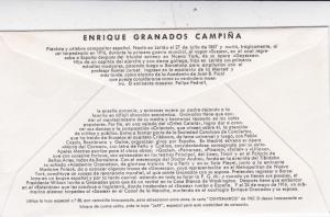 Spain 1967 Enrique Granados FDC Unadressed VGC