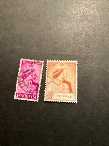 Stamps Nigeria Scott #73-4 used