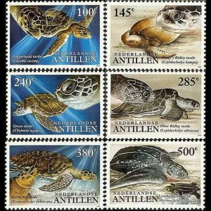 NETH.ANTILLES 2004 - Scott# 1045-50 Turtles Set of 6 NH