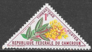 Cameroun J36: 1f Plumeria lutea, MH, F-VF