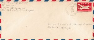 United States A.P.O.'s 6c DC-4 Skymaster Air Envelope 1957 Army-Air Force Pos...