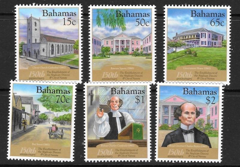 BAHAMAS SG1588/93 2011 ANGLICAN DIOCESE MNH