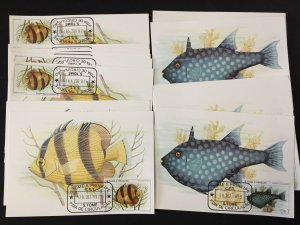 ST THOMAS E PRINCIPE 1970s/80s Fish dinosaurs Maxi Cards Used (Apx400)LA778