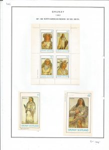 GRUNAY- 1982 - N. American Indians - Sheets - Mint Light Hinged - Private Issue