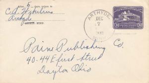United States Minnesota Arthyde 1933 4c-bar  1909-1954  3c Washington Bicente...