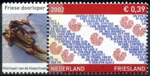 Netherlands Sc#1118 MNH, 39c red brn & bl, Dutch Provinces (2002)