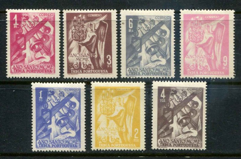 Portuguese India SC# 496, 498-503 Holy Year MH SCV $ 8.40