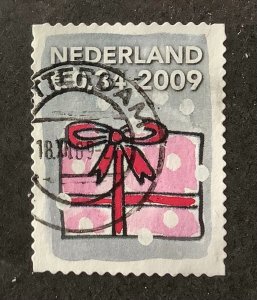 Netherlands 2009 Scott 1347d used - December stamp, Christmas Gift