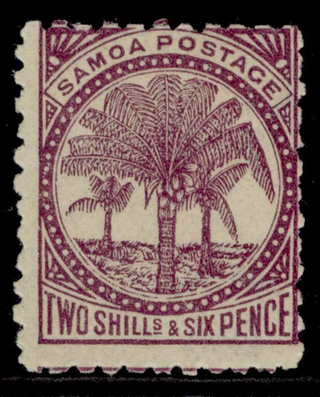 SAMOA QV SG64, 2s 6d purple, M MINT. Cat £55. WMK UPRIGHT