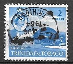 Trinidad and Tobago 1960 2 cents Queen's Hall, used, Scott #90