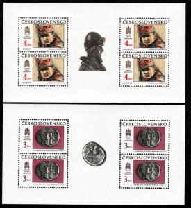 Czechoslovakia # 2800-2801 Mint NH Sheet!