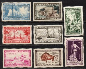 Monaco Sc #237-244 Mint Hinged
