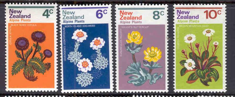 NEW ZEALAND 500-503 MNH ALPINE PLANTS