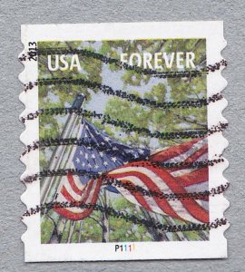 Used PNC1 46c Forever Flag For All Seasons (2013) P1111 US 4773a F-VF