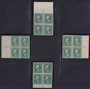 BOBPLATES #481 Washington Matched Set of Line Blocks Superb LH