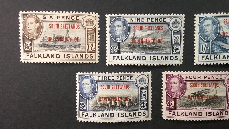 Falkland Island Deps. 1944 Scott# 5L1-5L8 complete MNH VF-XF set of 8