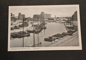 1941 Soldiers Feldpost Nazi German Third Reich Marina Harbour Postcard WW2 WWII