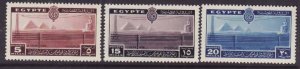 Egypt-Sc#228-30- id9-unused og NH set-Pyramids-1938-