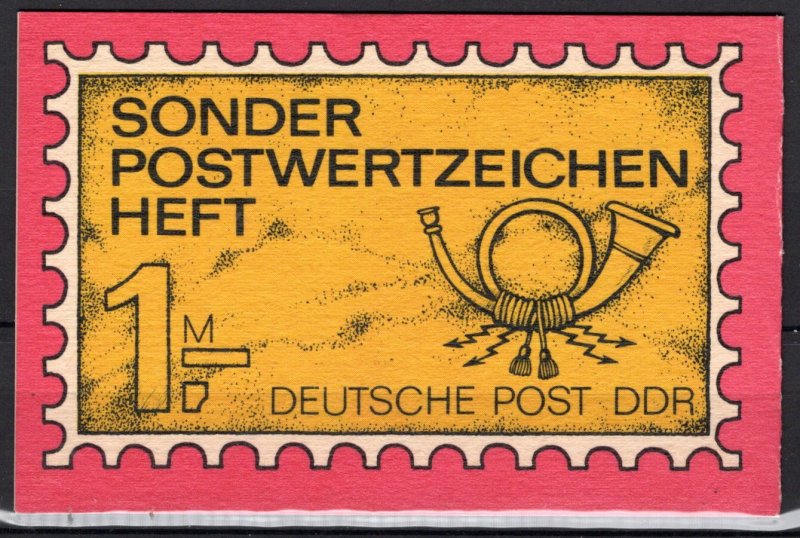 German DDR Scott # 2725 (10), mint nh, cpl booklet, Mi # SMHD 38