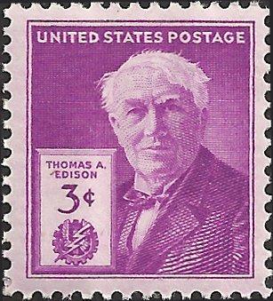 # 945 MINT NEVER HINGED THOMAS A. EDISON