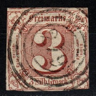Thurn And Taxis #12 F-VF  Used CV $110.00 (X7836)