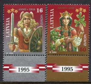 EUROPA 1995 - Latvia - Peace and Freedom - MNH Set